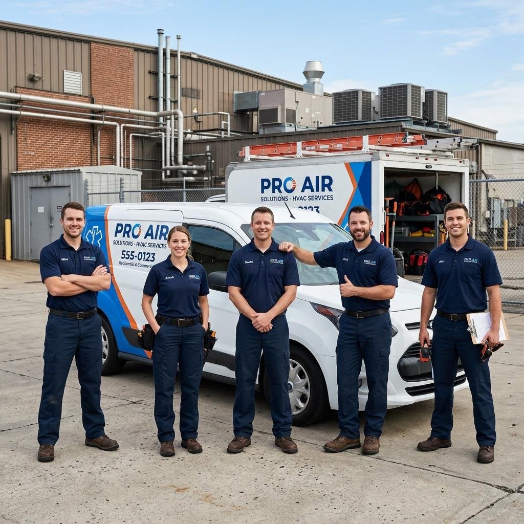 HVAC service team